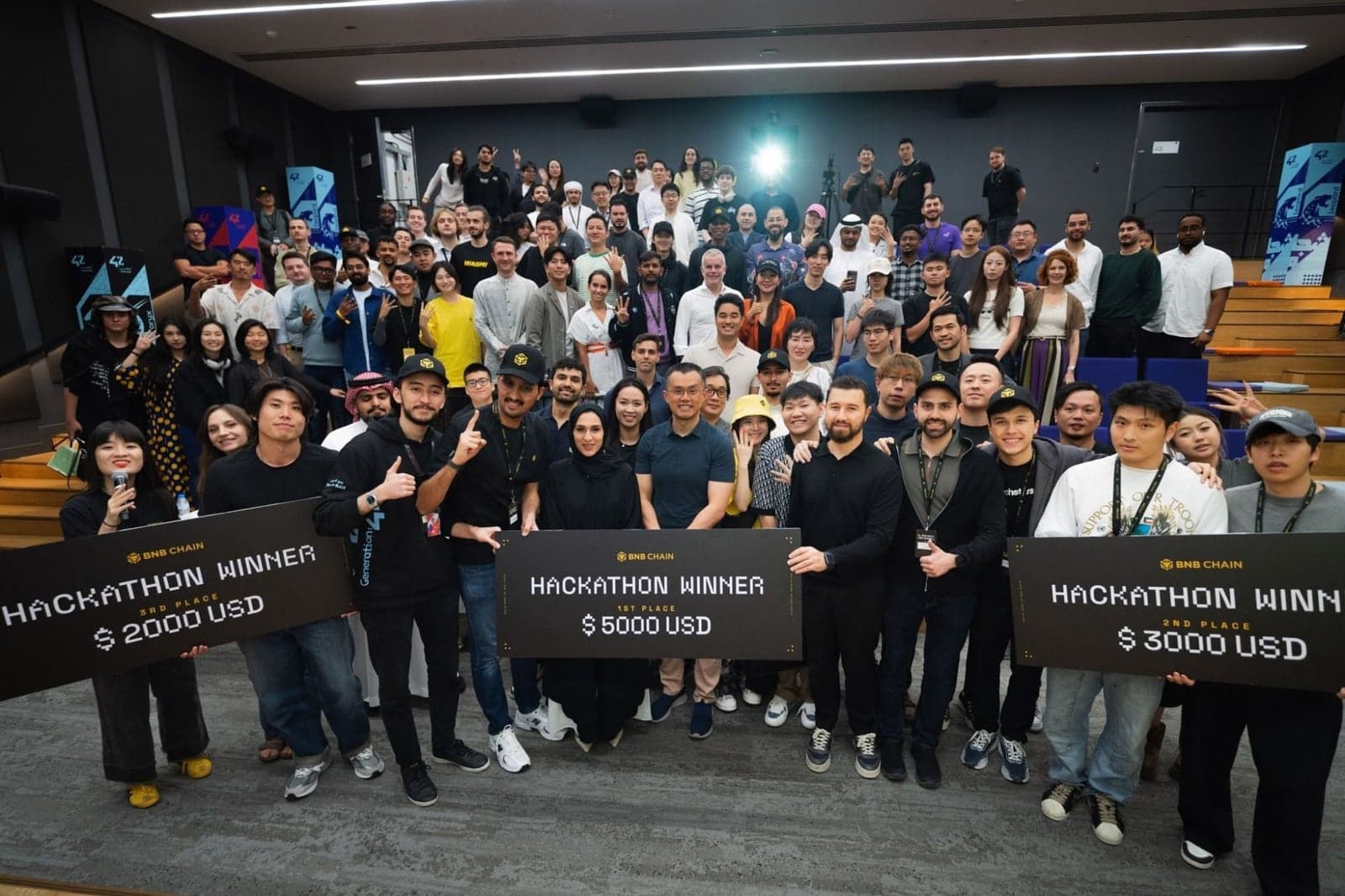 Team No Time at the BNB Chain hackathon — 42 Abu Dhabi